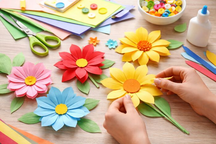 Hoe moet je een bloem knutselen?